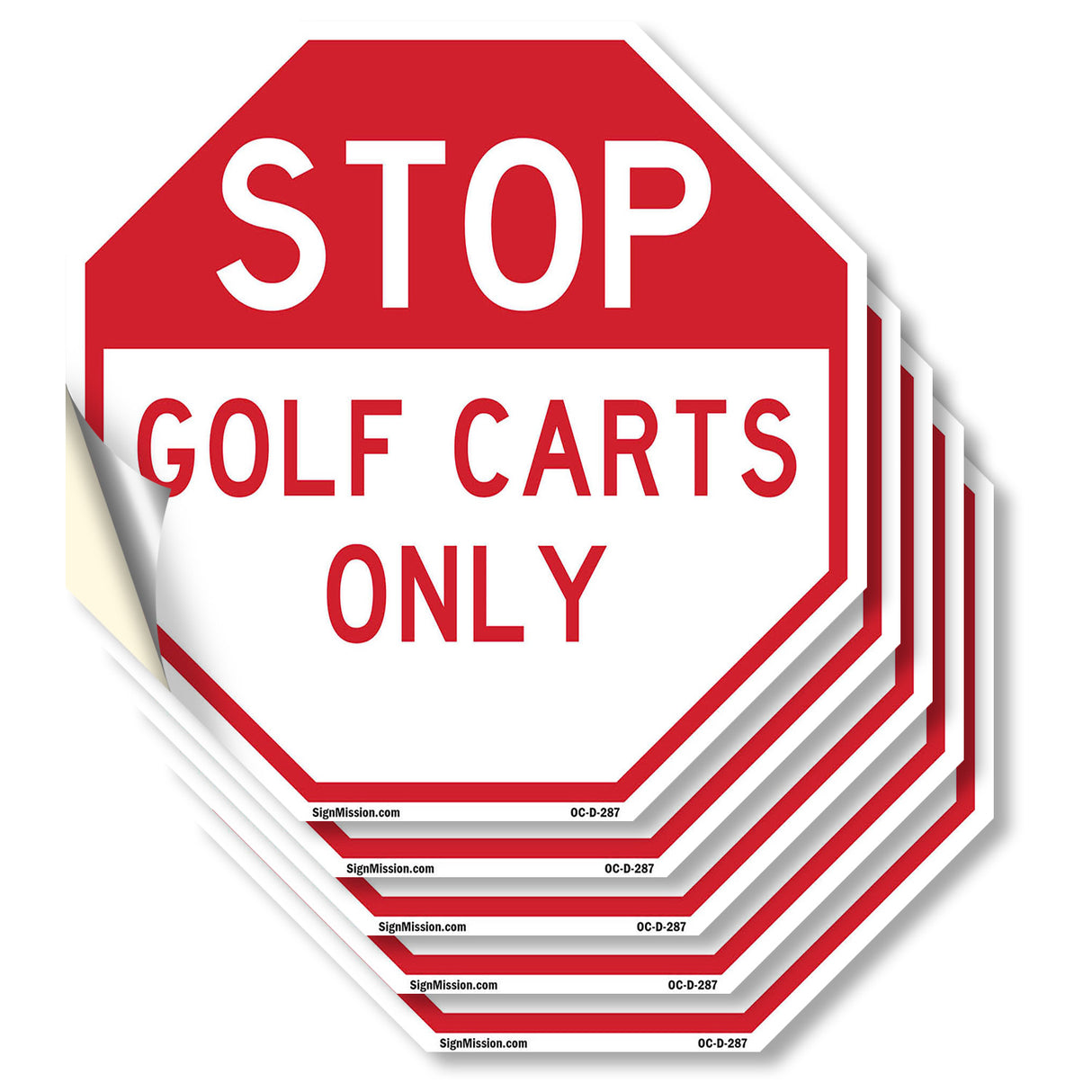 Stop Golf Carts Only