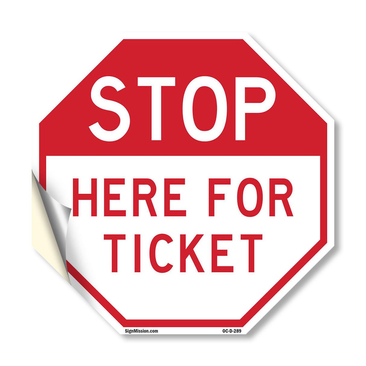 Stop Here for Ticket
