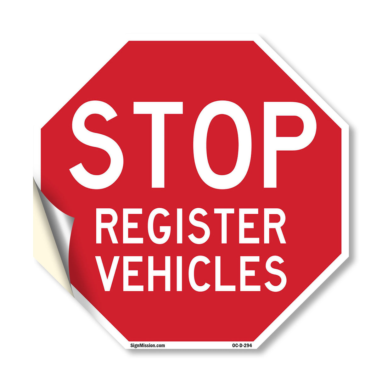 Stop Register Vehicles