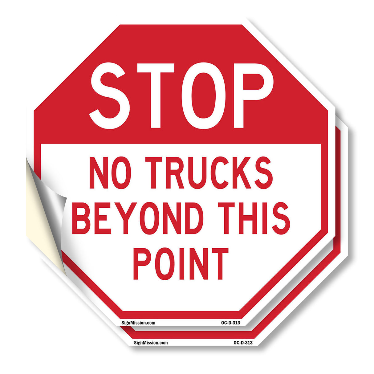Stop No Trucks Beyond This Point