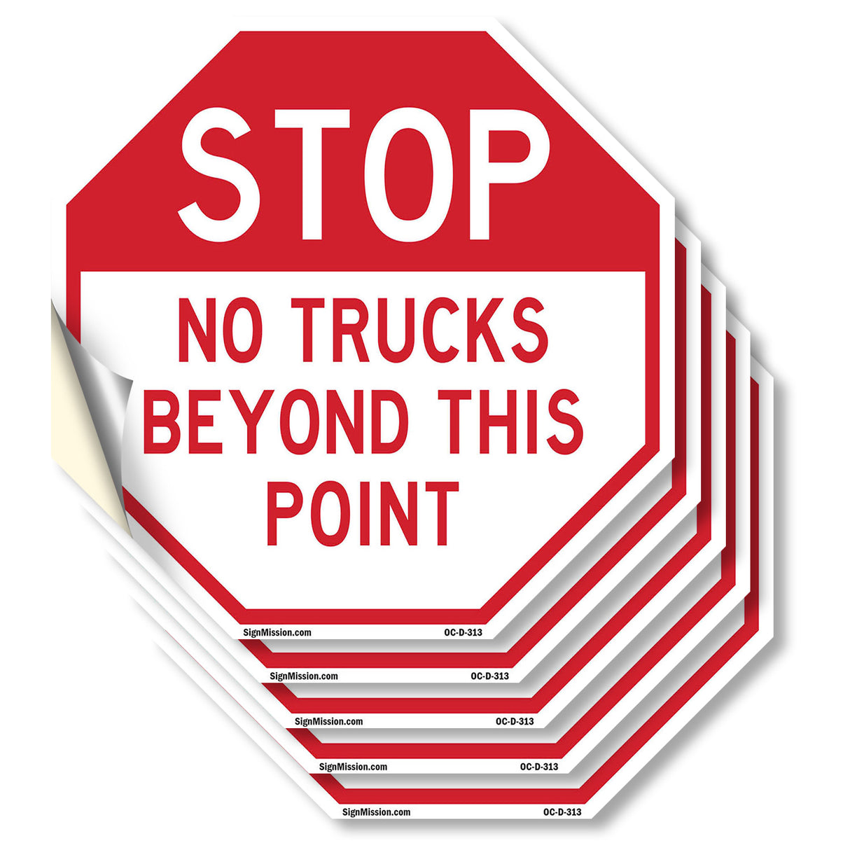 Stop No Trucks Beyond This Point