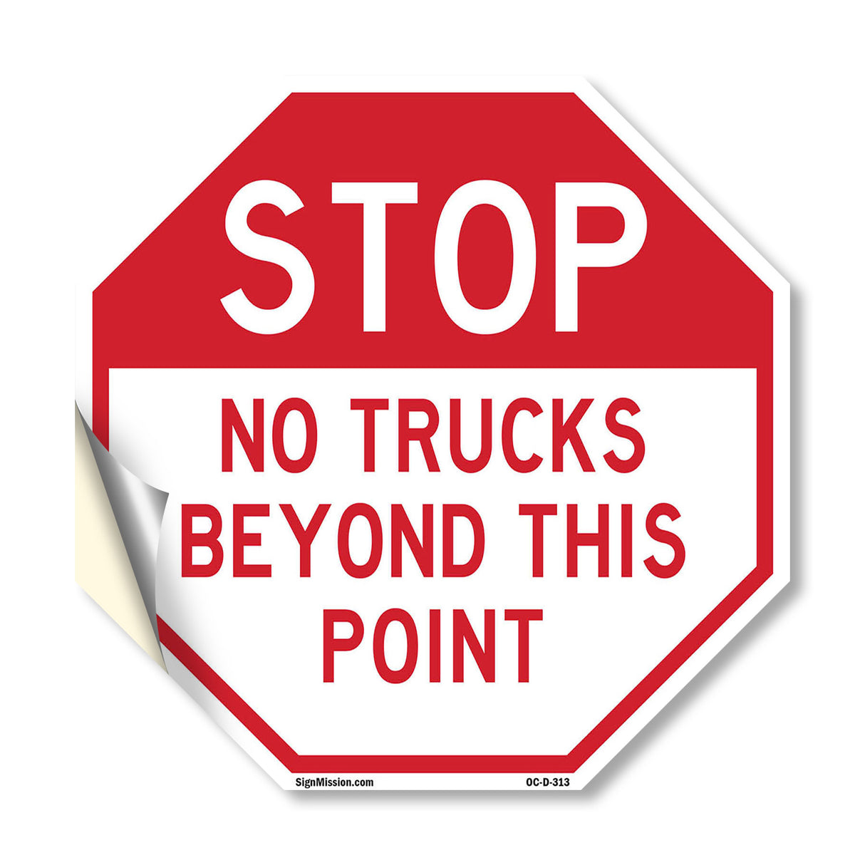 Stop No Trucks Beyond This Point