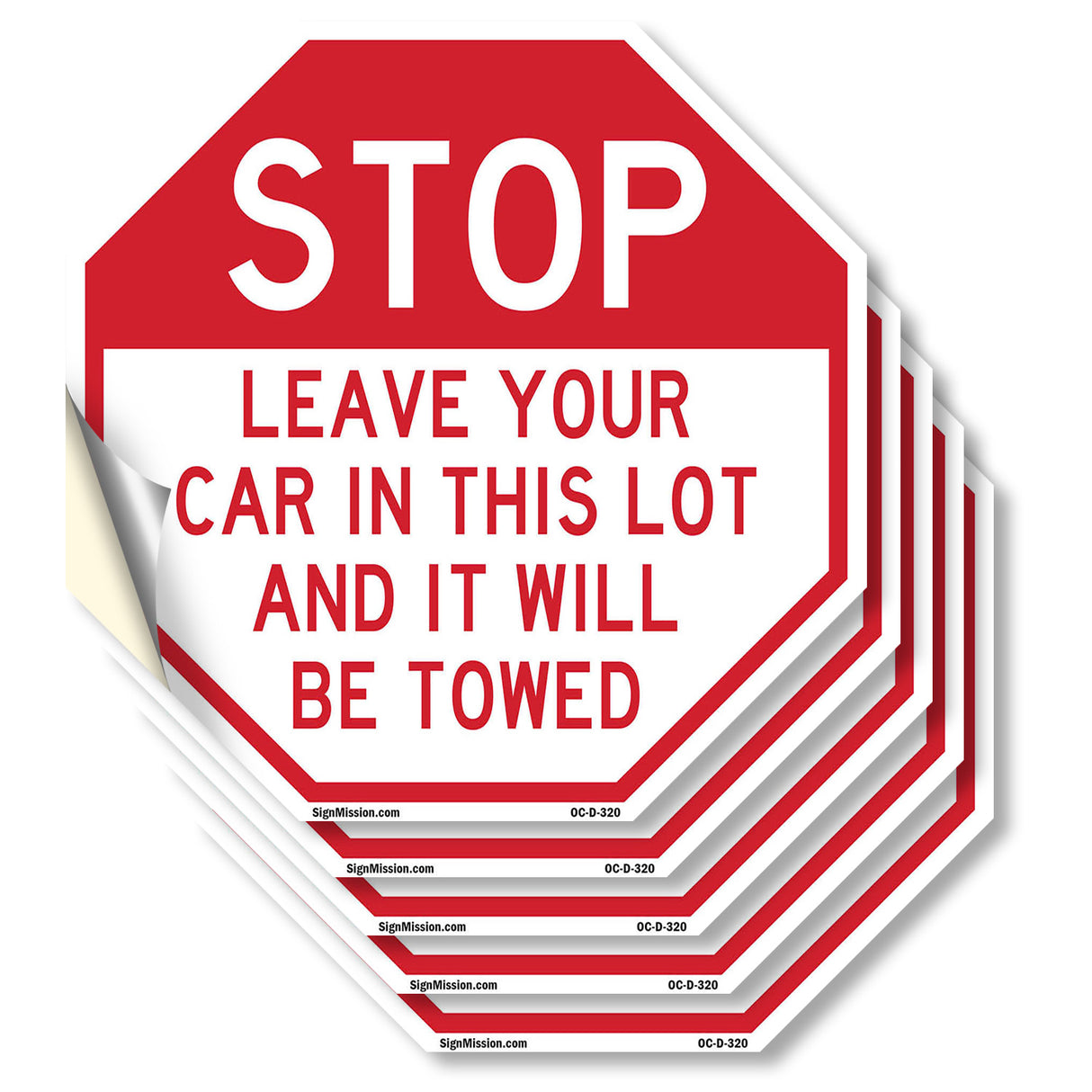 Stop Leave Your Car in This Lot and It Will Be Towed