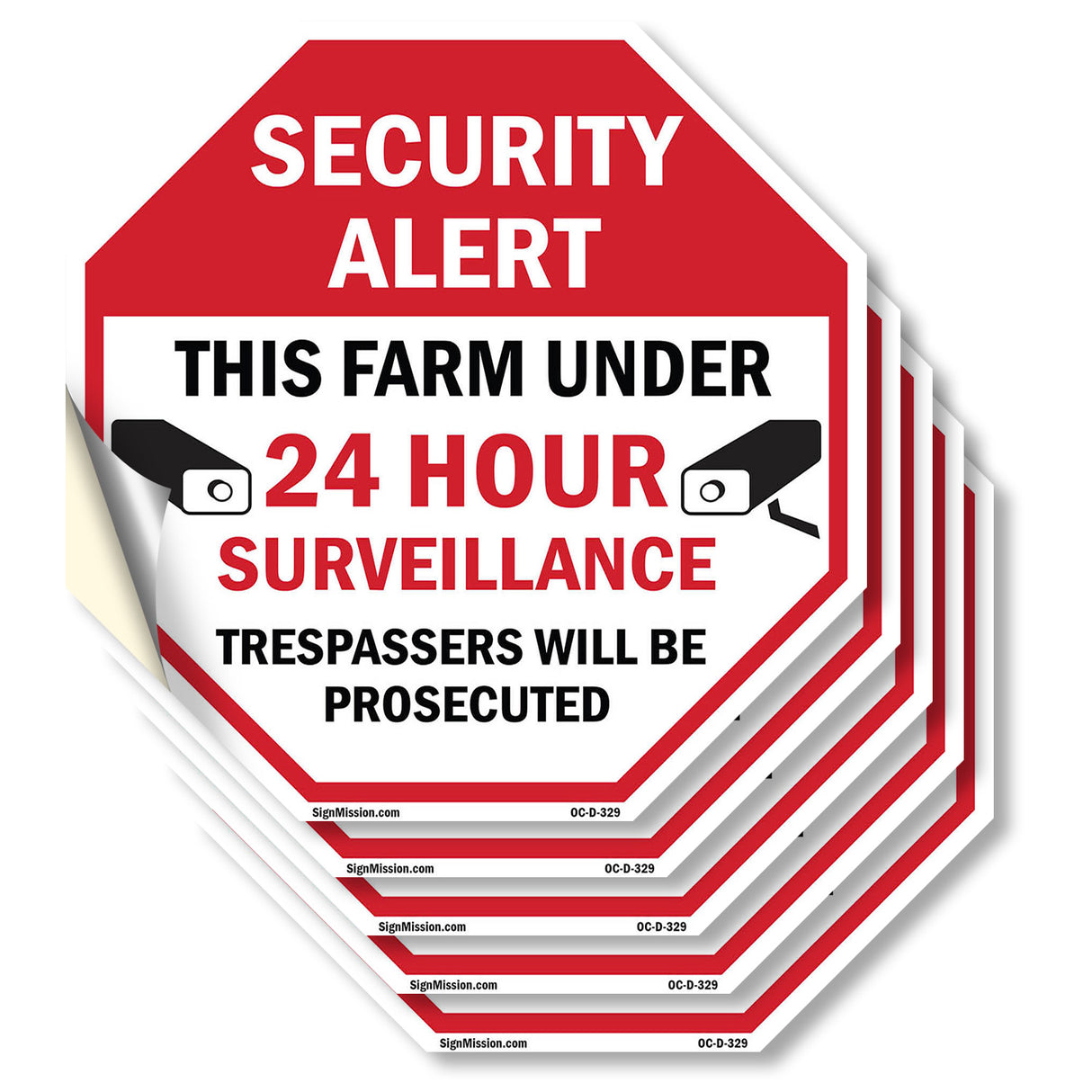 Security Alert This Farm Under 24 Hour Surveillance Trespassers Will Be Prosecuted