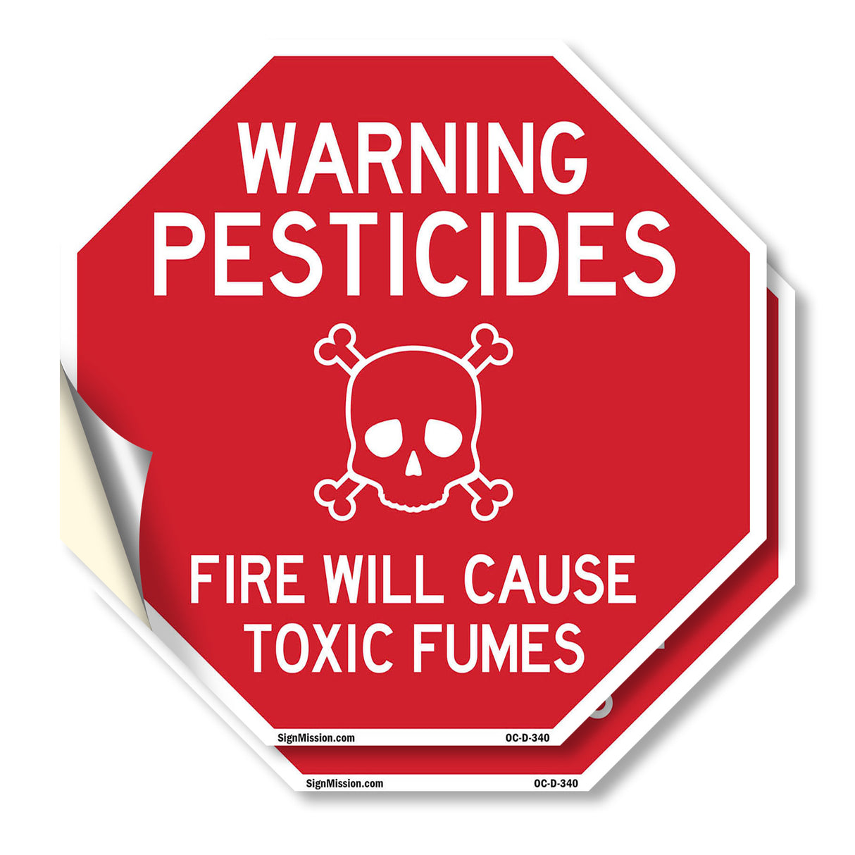 Warning Pesticides Fire Will Cause Toxic Fumes