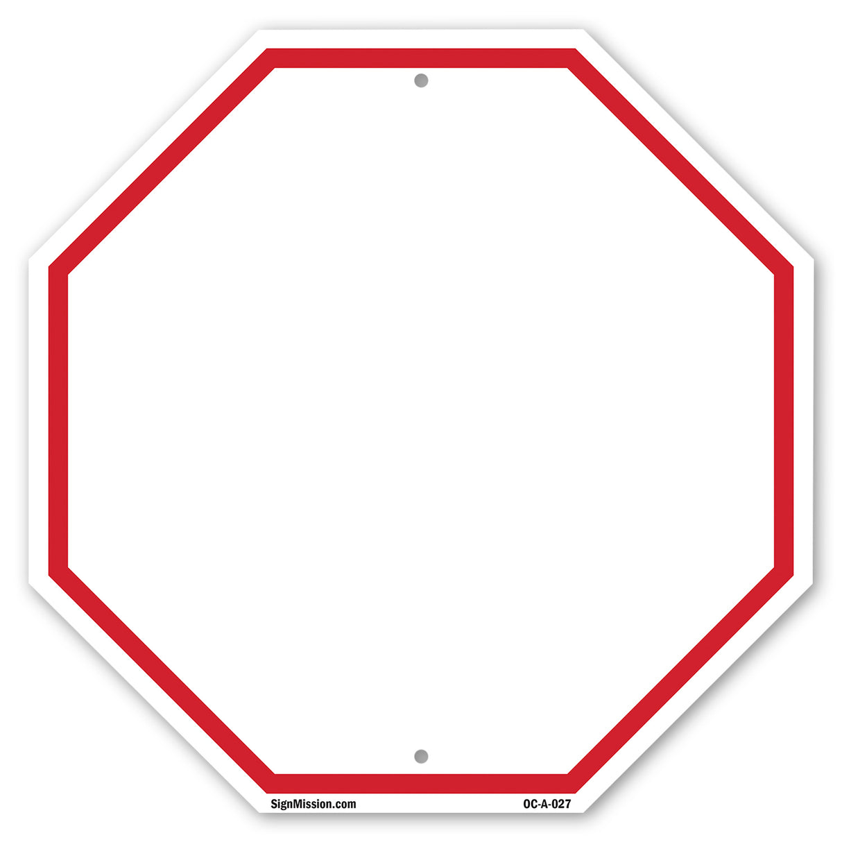 Blank Sign White Background