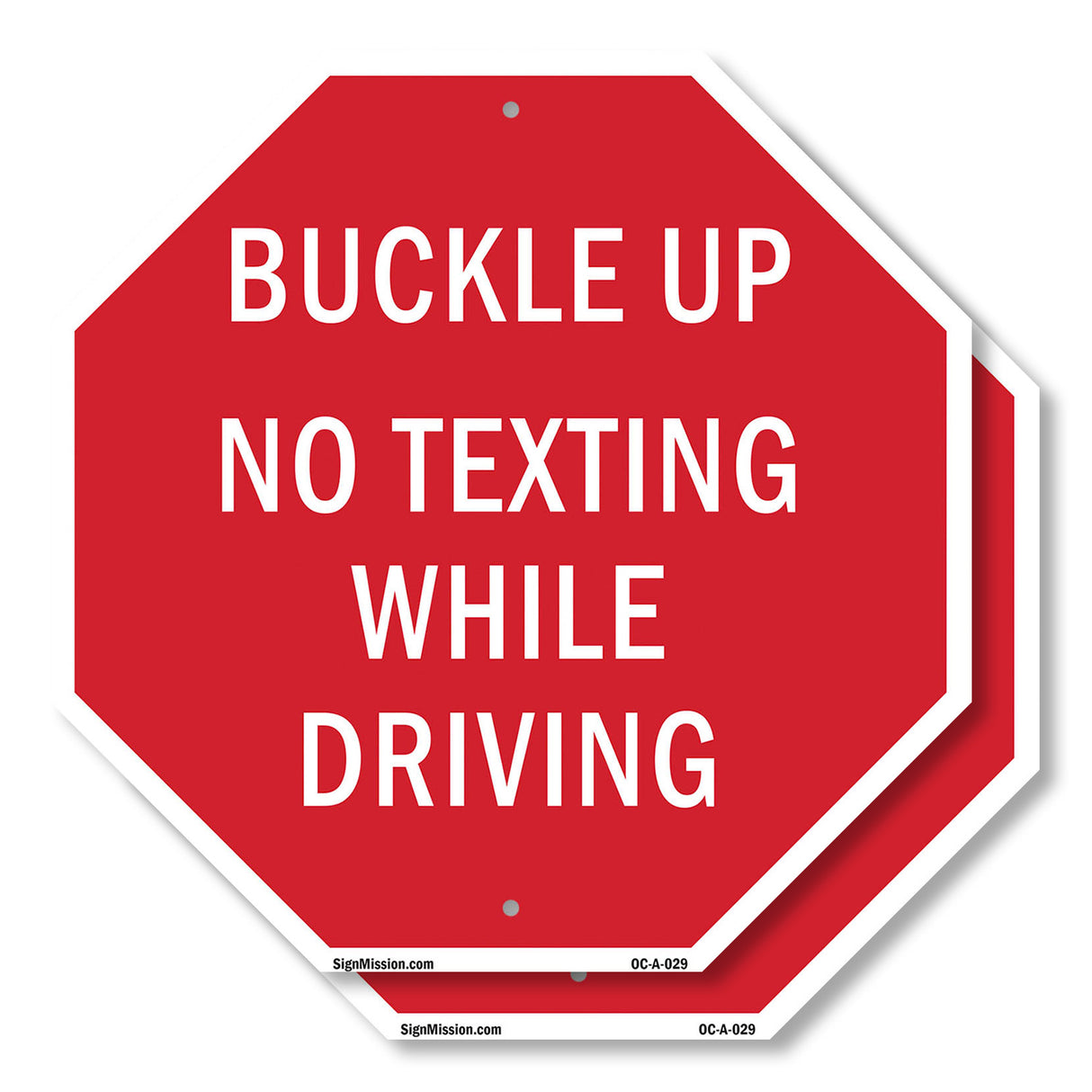 Buckle Up No Texting While Driving