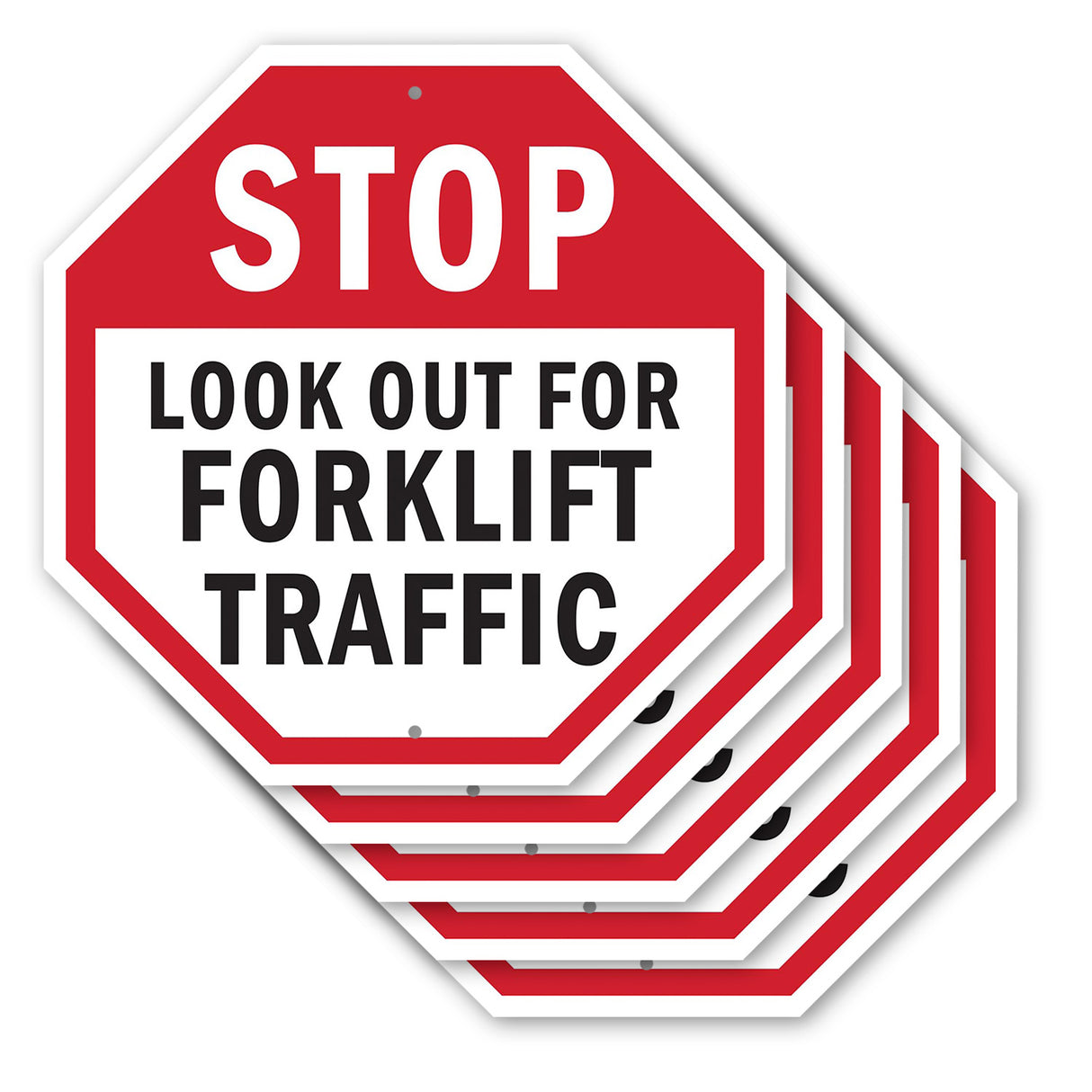 Stop Look Out for Forklift Traffic