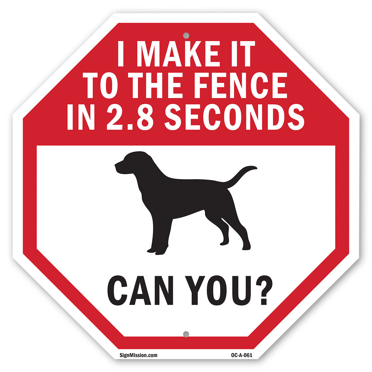 I Make It to The Fence In 2.8 Seconds Can You?