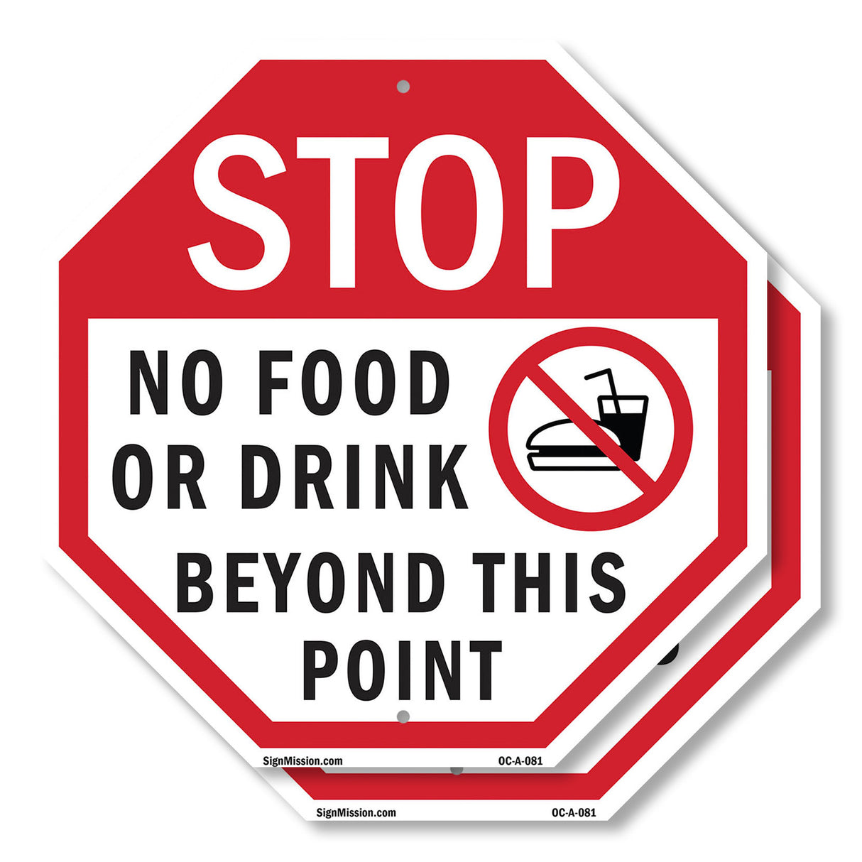 Stop No Food or Drink Beyond This Point