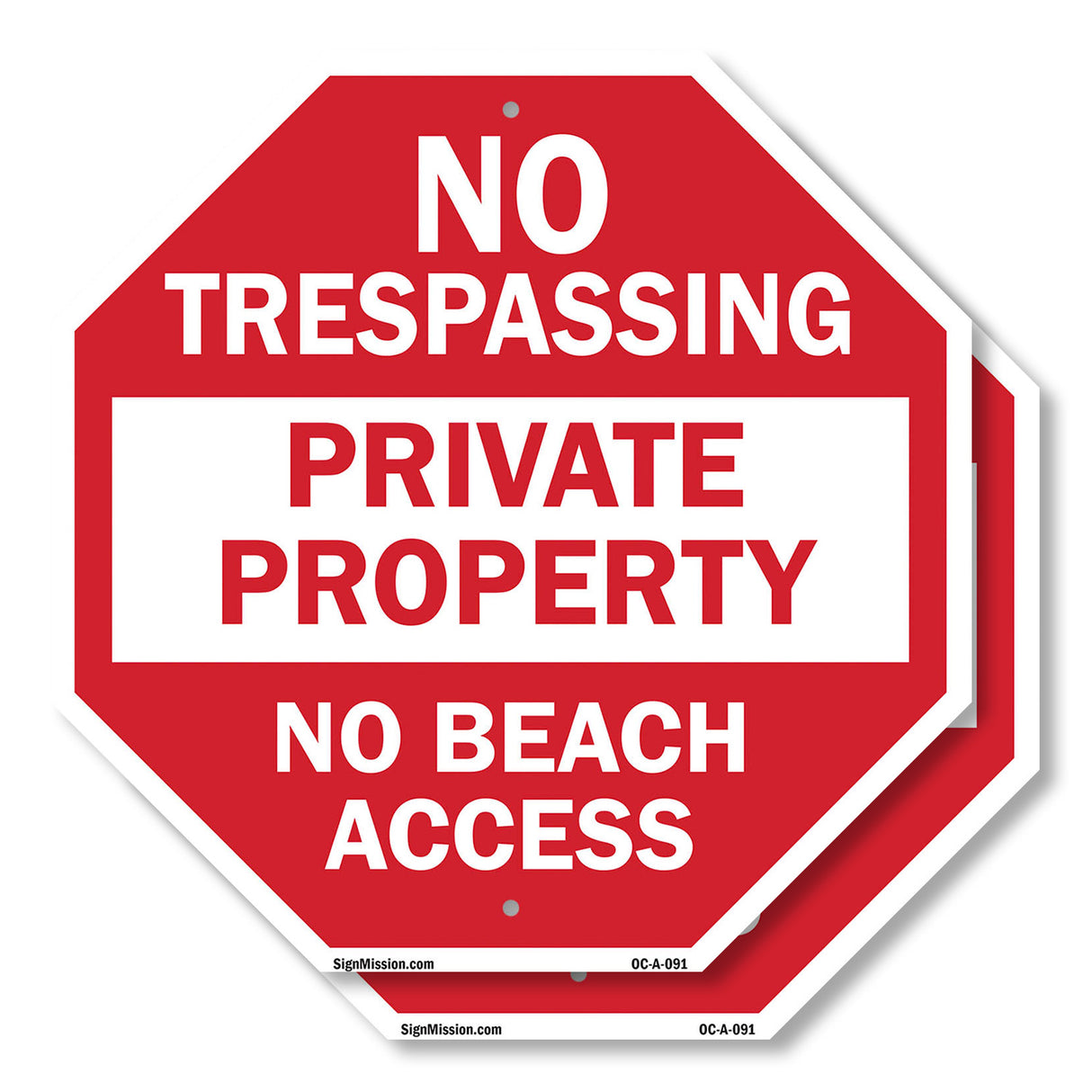No Trespassing Private Property No Beach Access