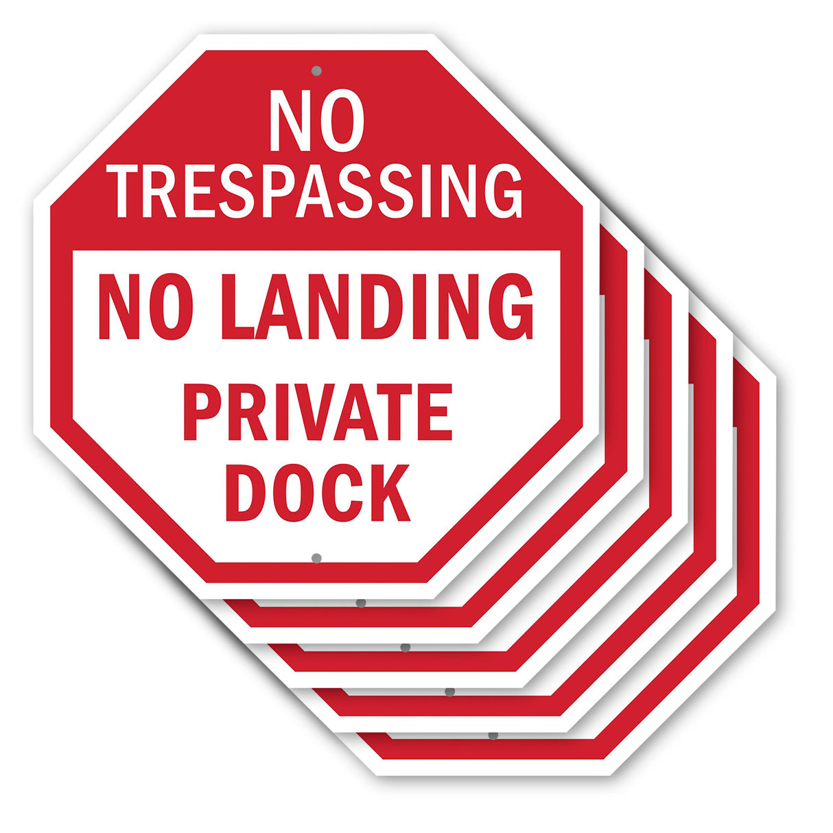 No Trespassing No Landing Private Dock