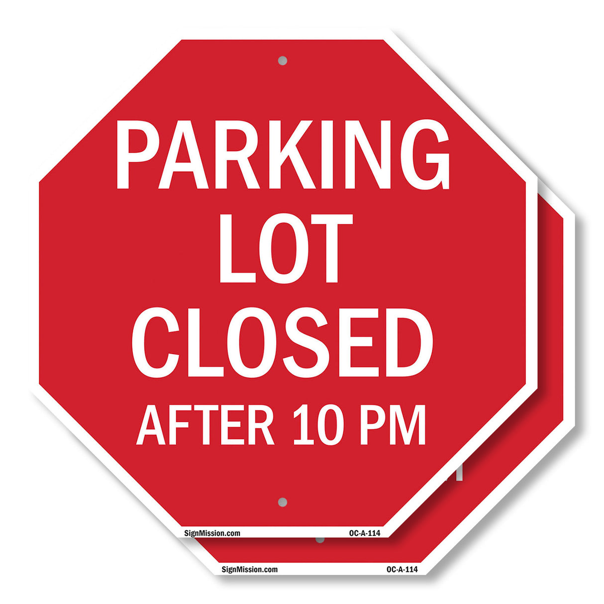 Parking Lot Closed After 10 Pm