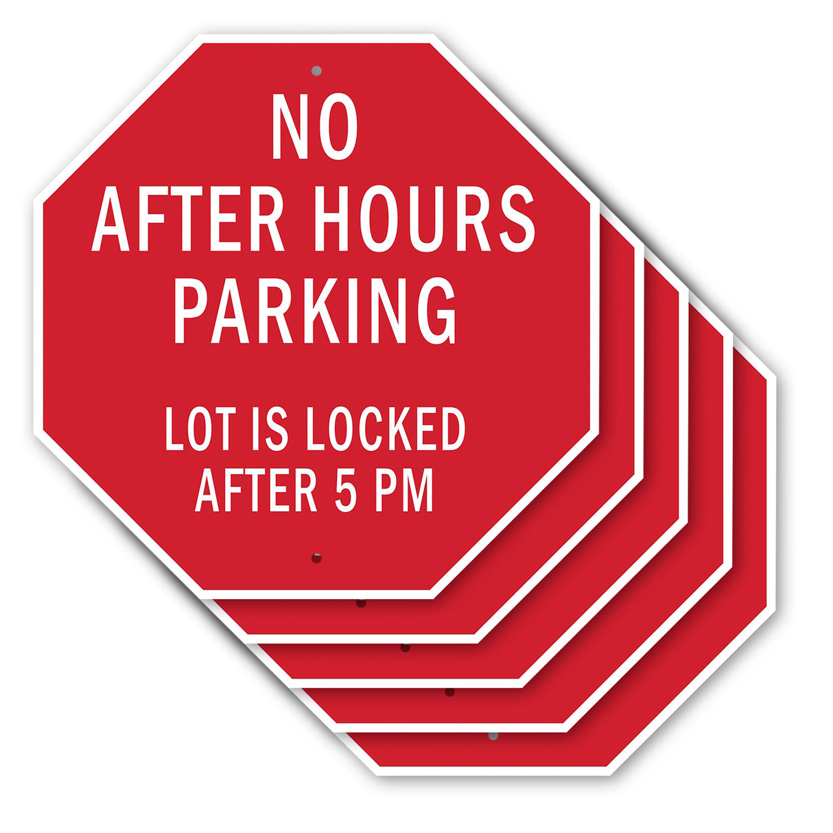 No After Hours Parking Lot Is Locked After 5 Pm
