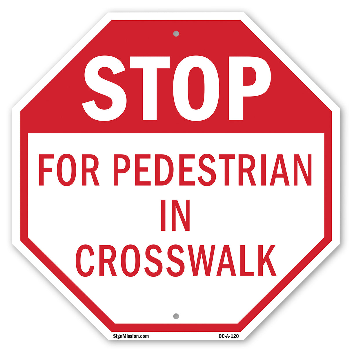 Stop For Pedestrian in Crosswalk