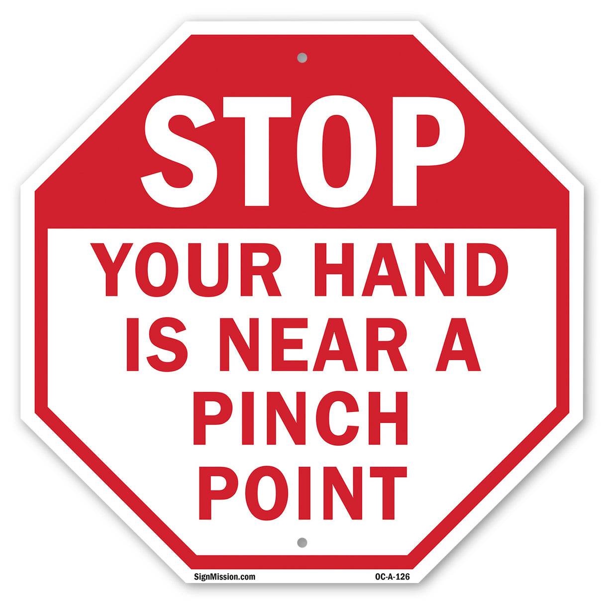 Stop Your Hand Is Near a Pinch Point