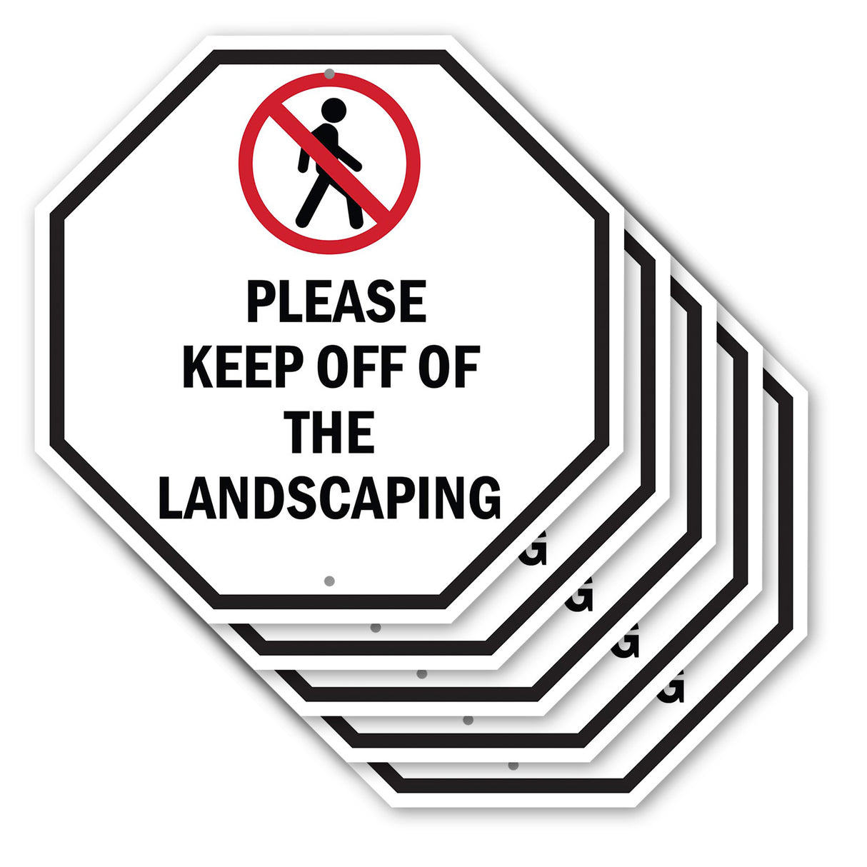 Please Keep Off of The Landscaping