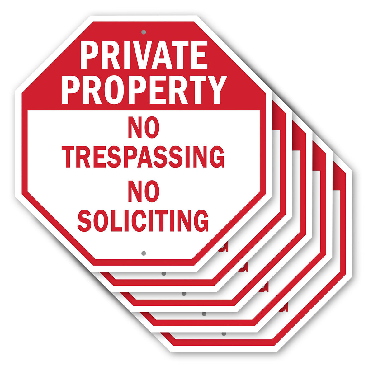 Private Property No Trespassing No Soliciting