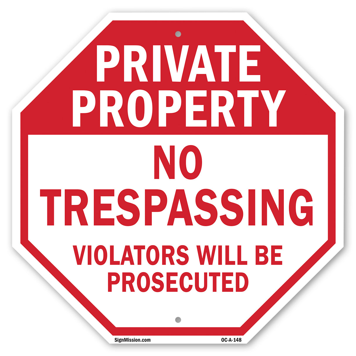 Private Property No Trespassing Violators Will Be Prosecuted