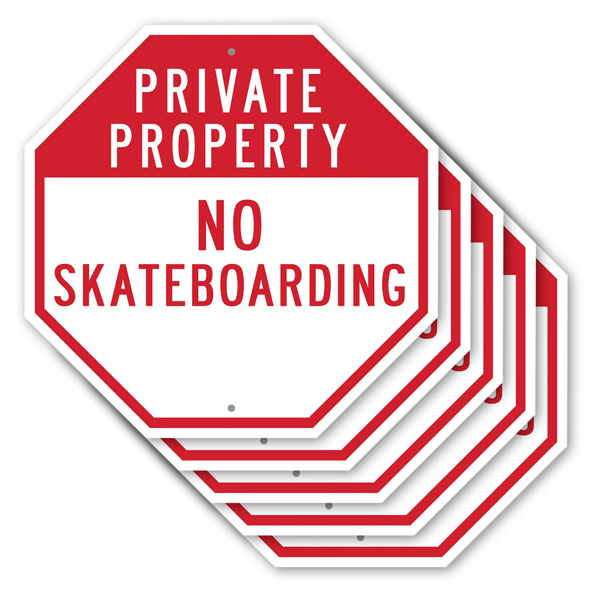 Private Property No Skateboarding