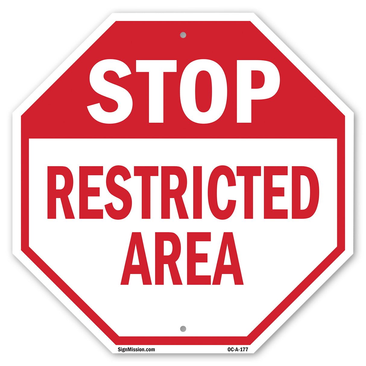 Stop Restricted Area