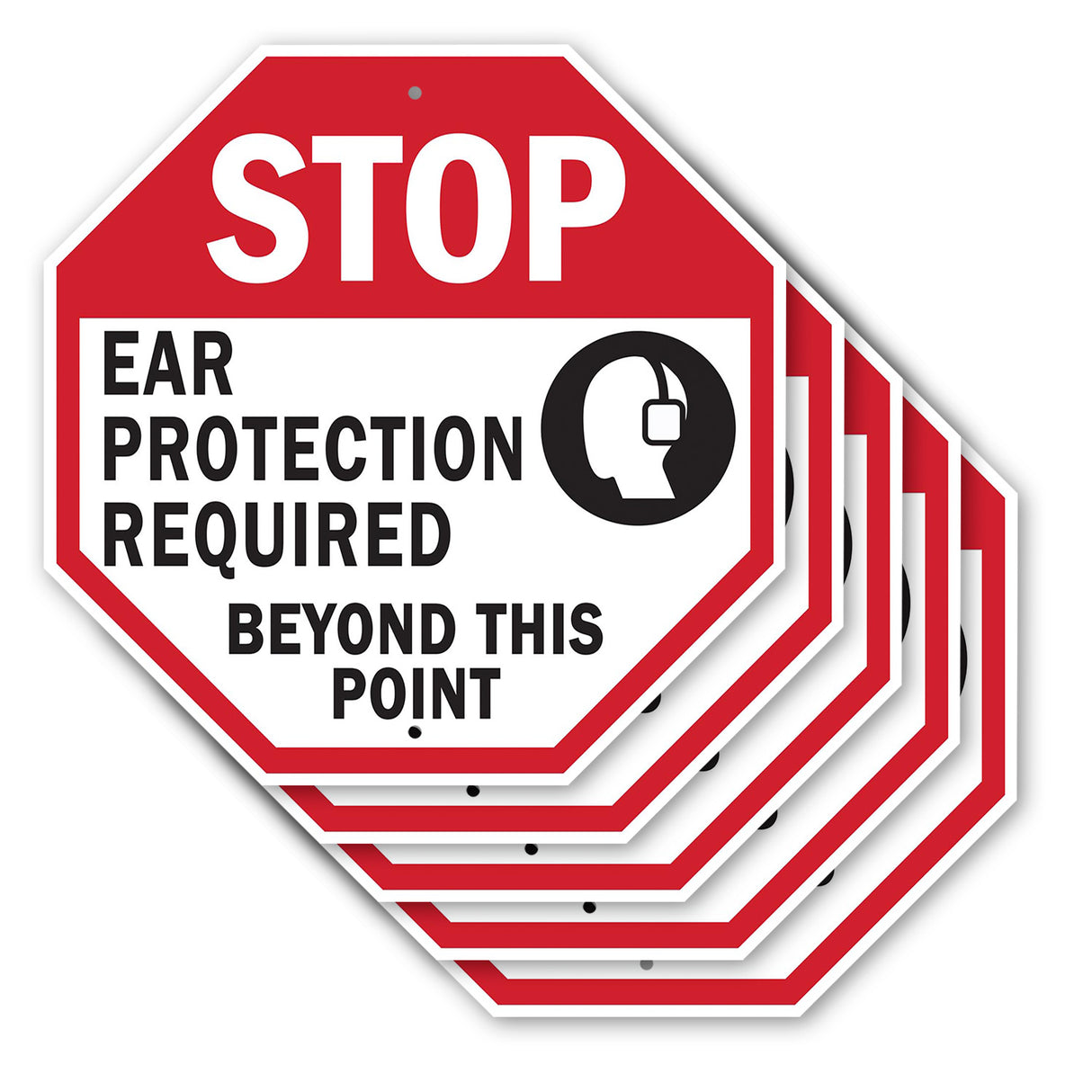 Stop Ear Protection Required Beyond This Point