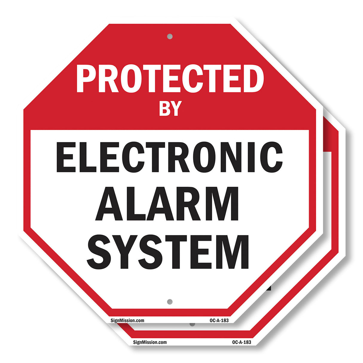 Protected By Electronic Alarm System