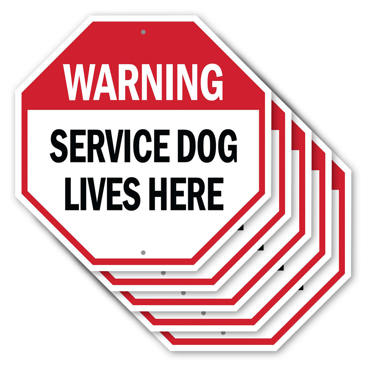 Warning Service Dog Lives Here