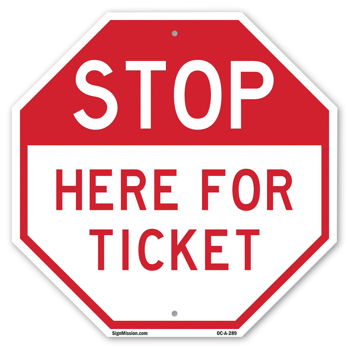 Stop Here for Ticket