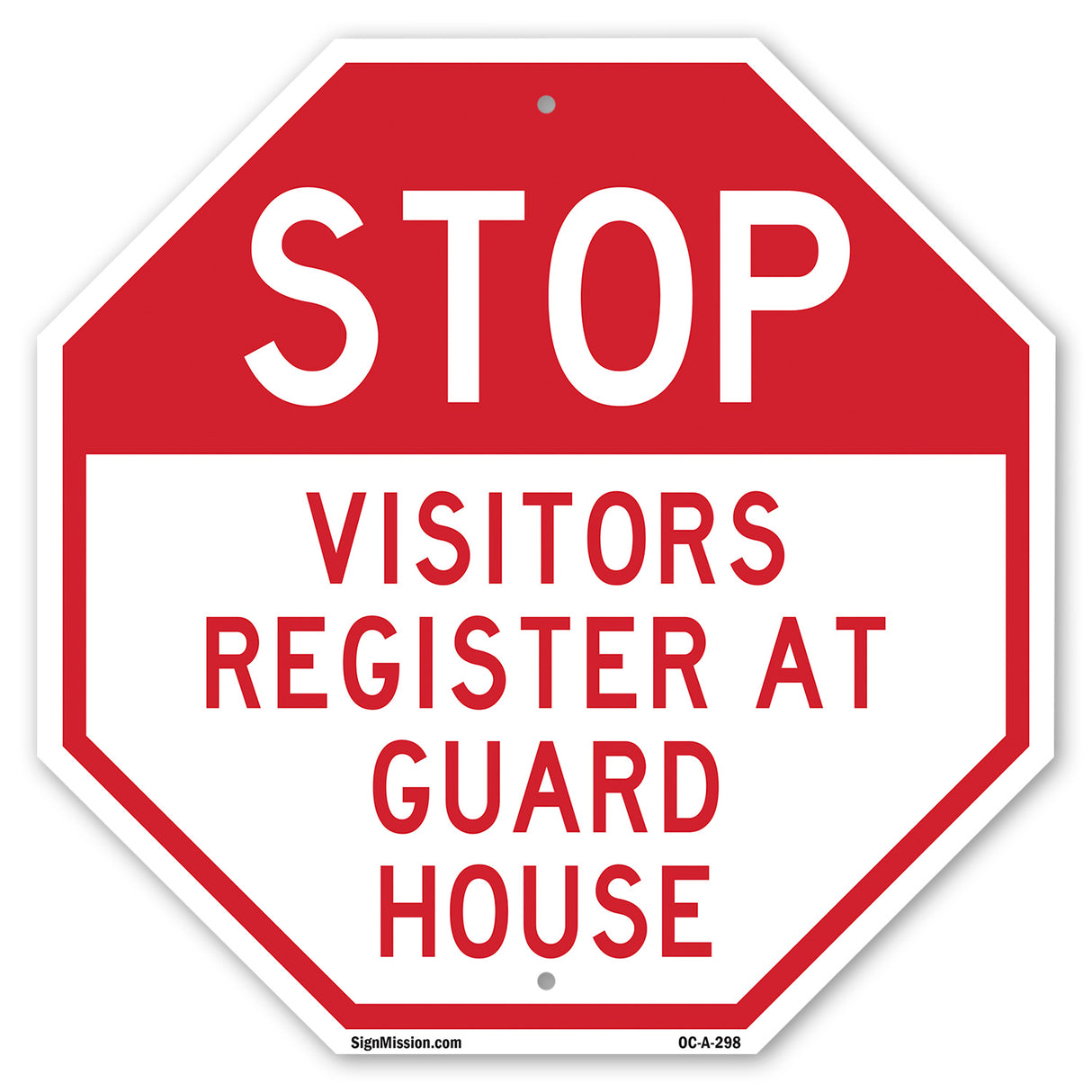 Stop Visitors Register at Guard House