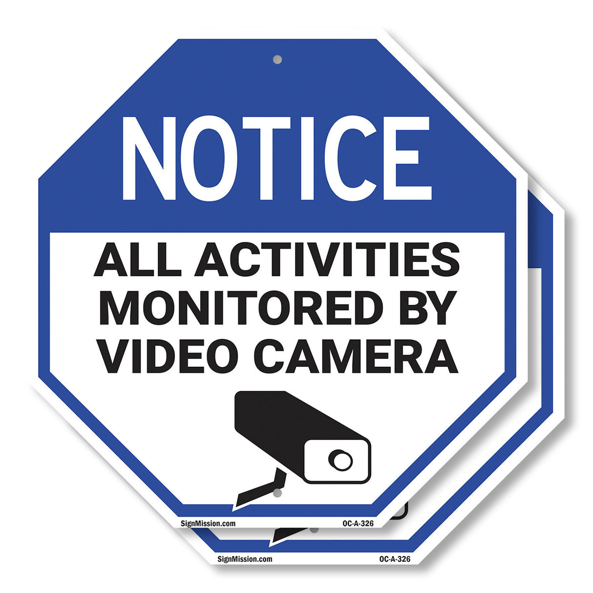 Notice All Activities Monitored by Video Camera