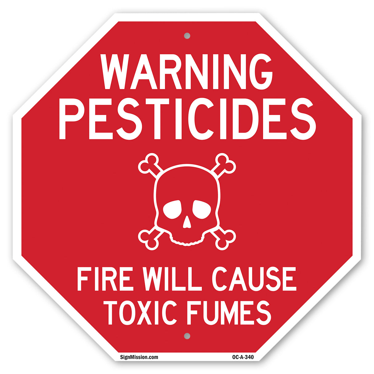 Warning Pesticides Fire Will Cause Toxic Fumes