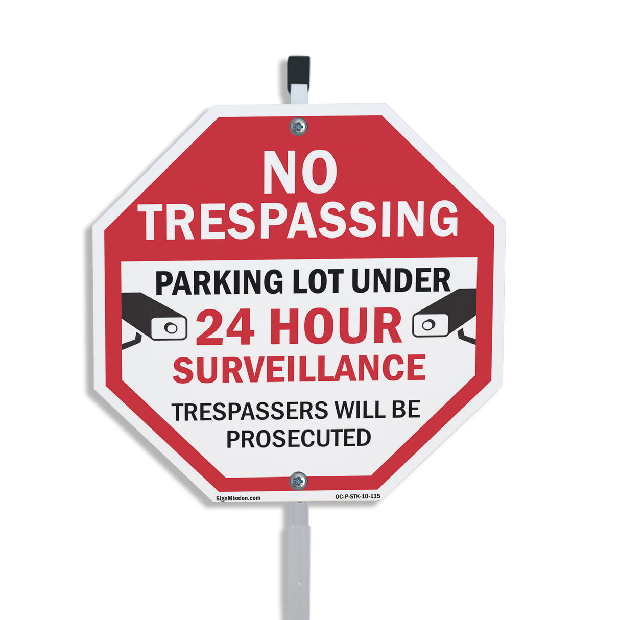No Trespassing Parking Lot Under 24 Hour Surveillance Trespassers Will Be Prosecuted