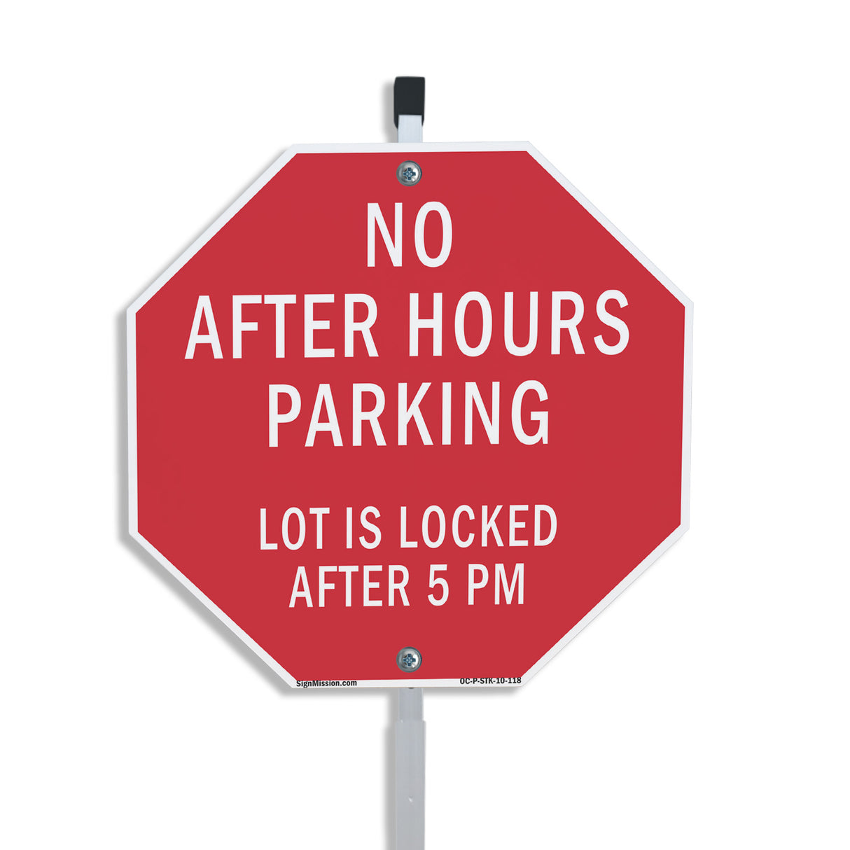 No After Hours Parking Lot Is Locked After 5 Pm