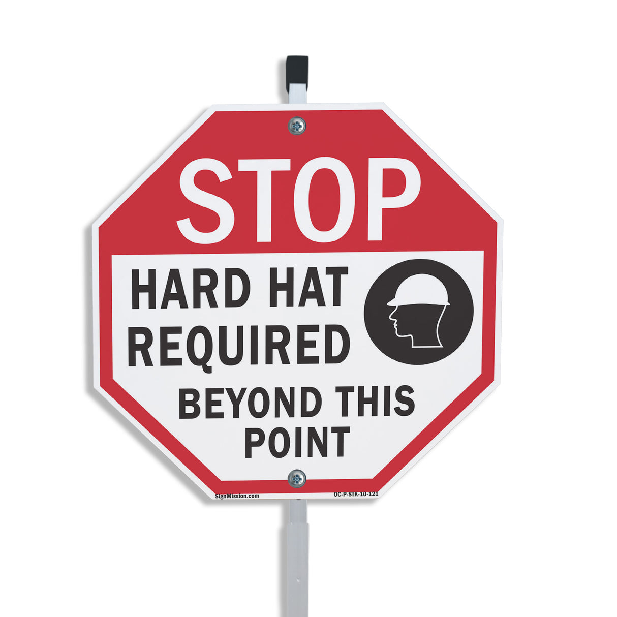 Stop Hard Hat Required Beyond This Point