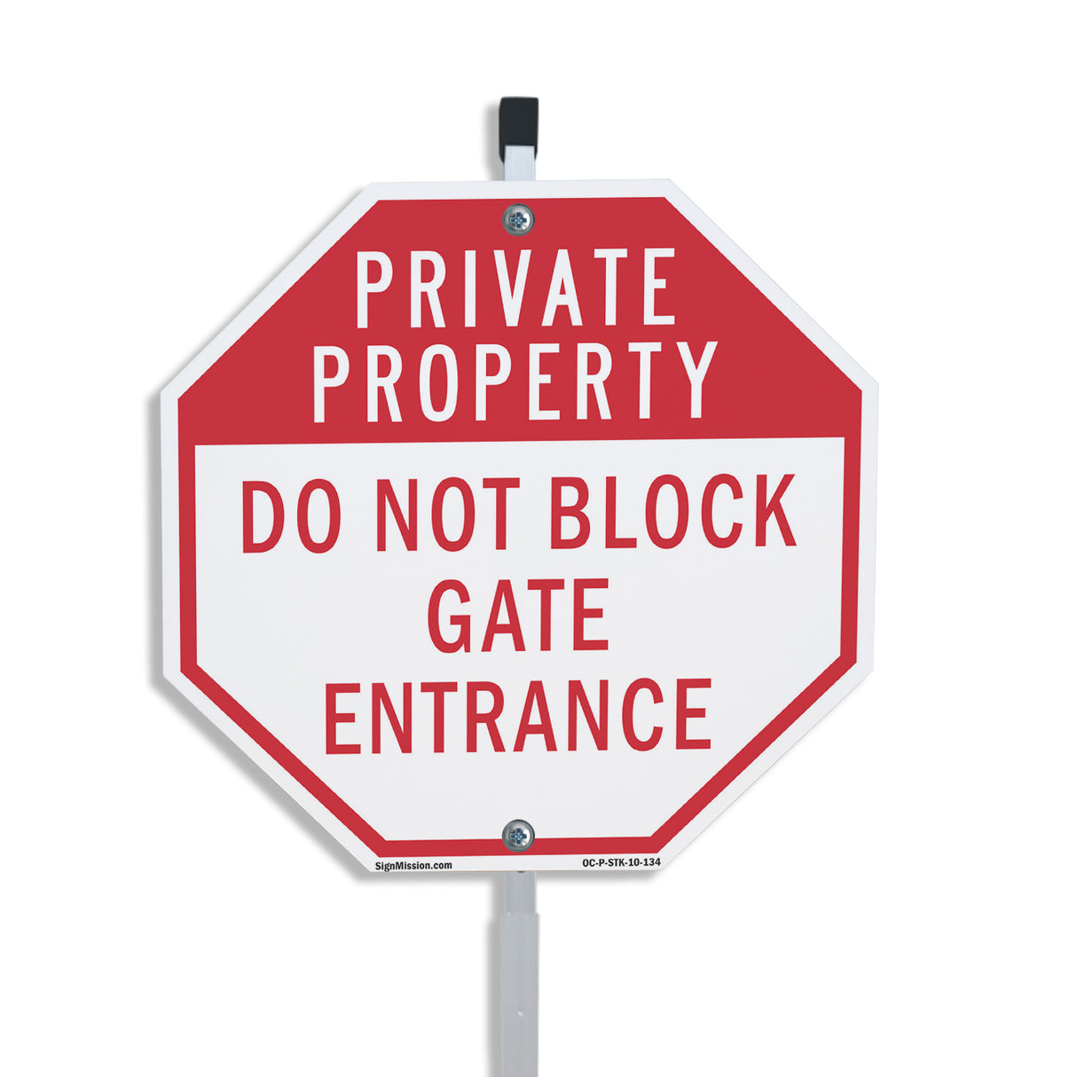 Private Property Do Not Block Gate Entrance
