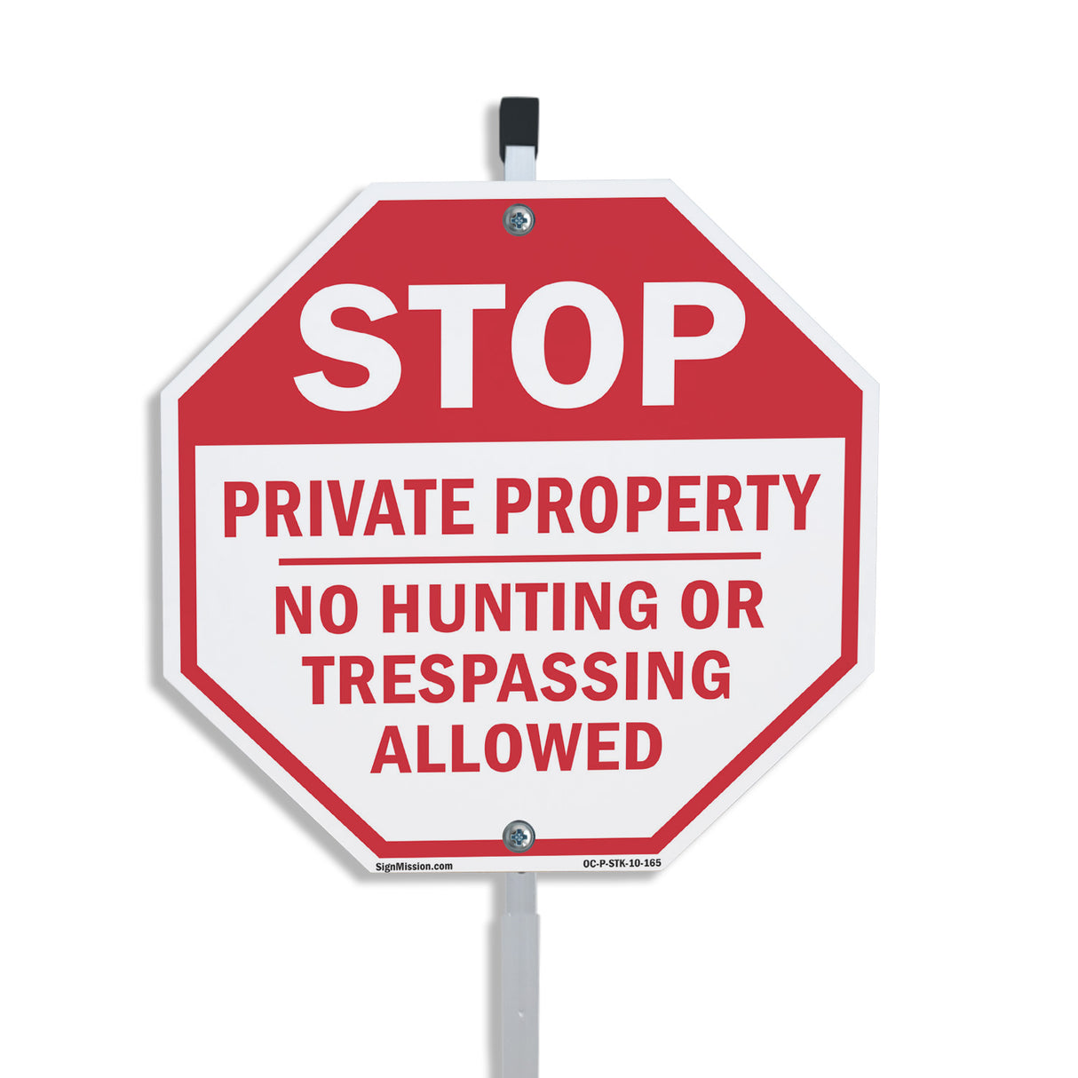 Stop Private Property No Hunting or Trespassing Allowed