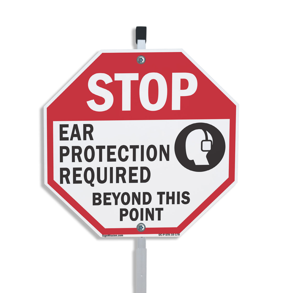 Stop Ear Protection Required Beyond This Point