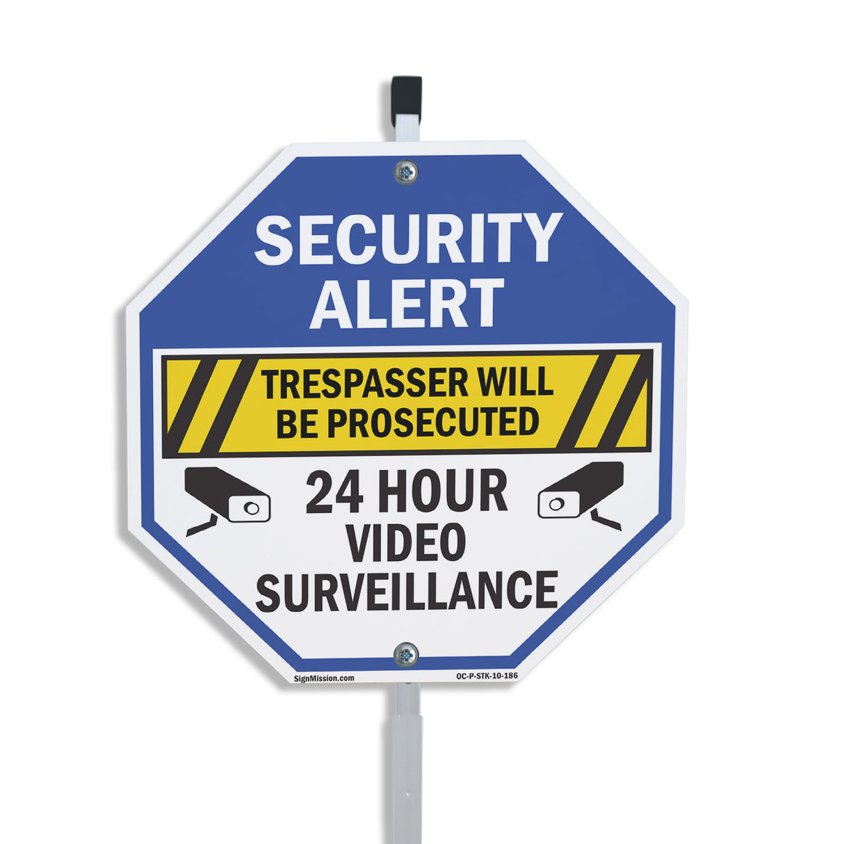 Security Alert Trespasser Will Be Prosecuted 24 Hour Video Surveillance
