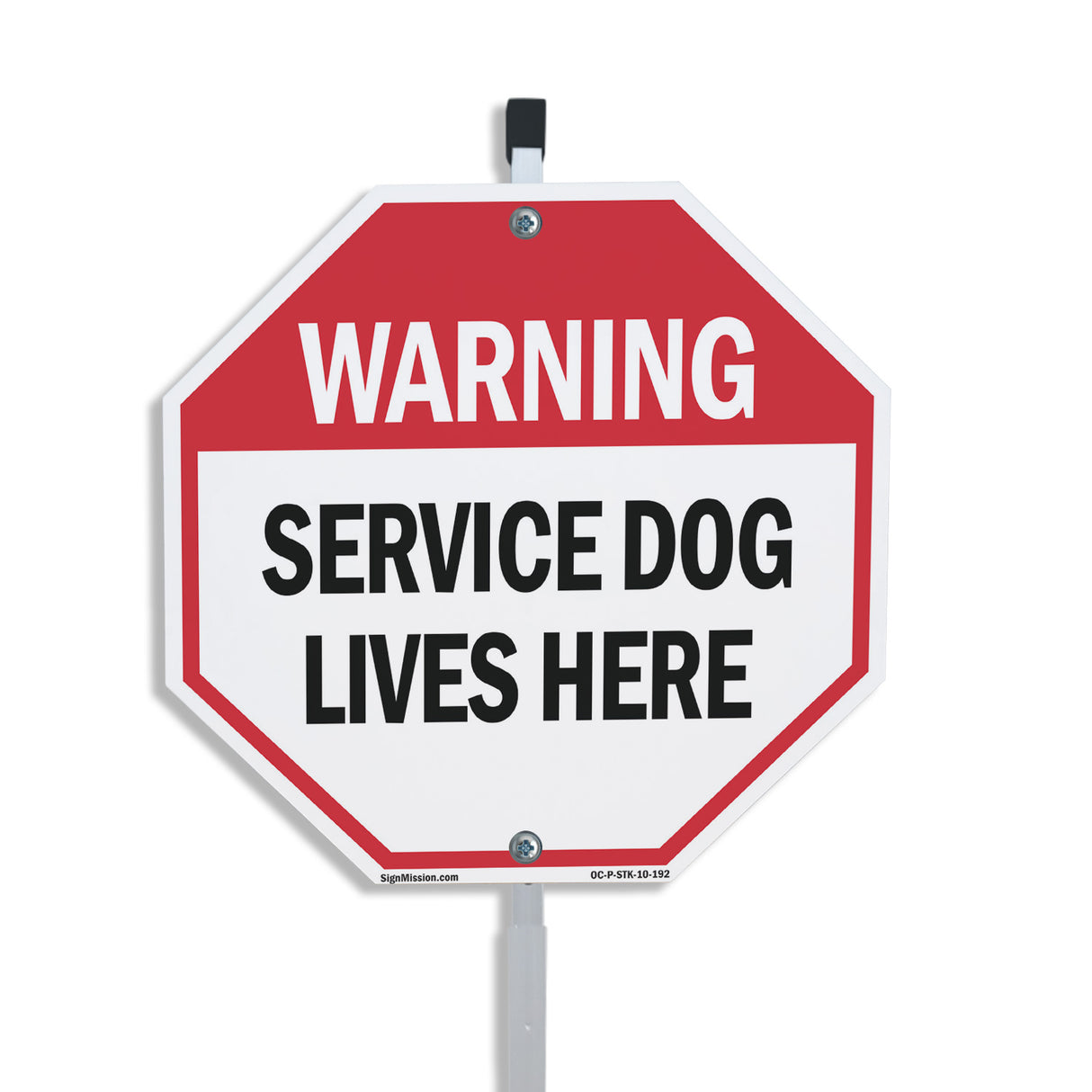 Warning Service Dog Lives Here