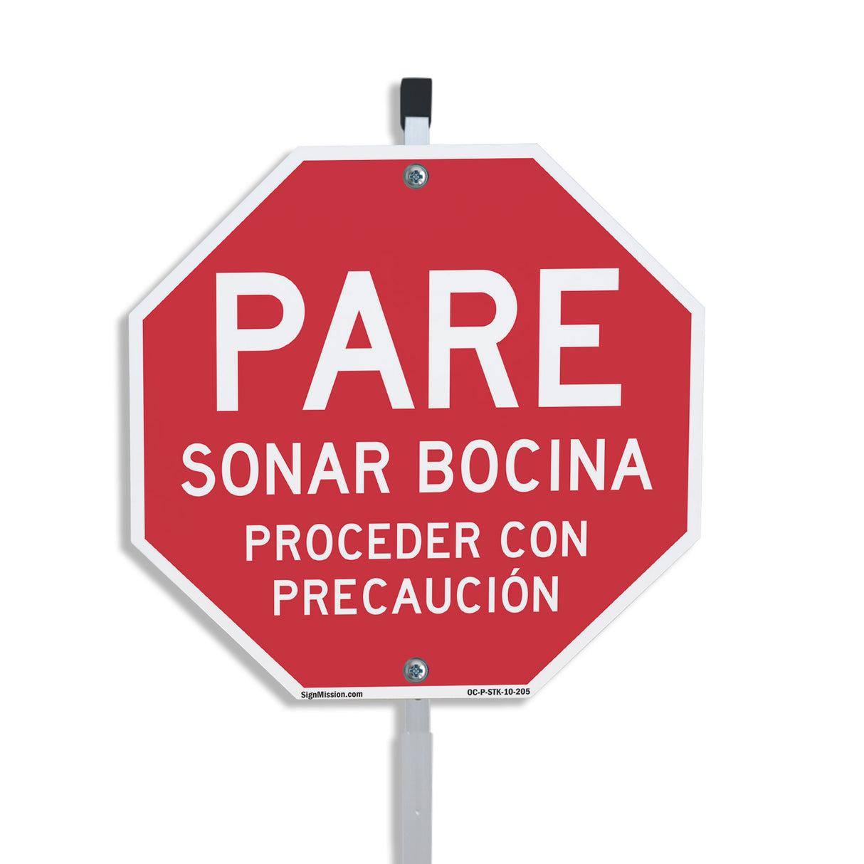 Pare Sonar Bocina Proceder Con Precaución