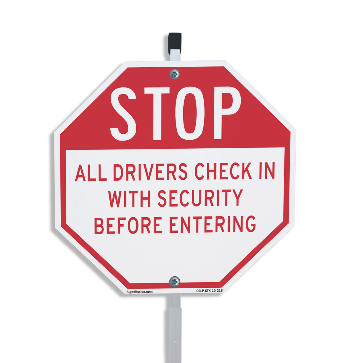 Stop All Drivers Check in With Security Before Entering