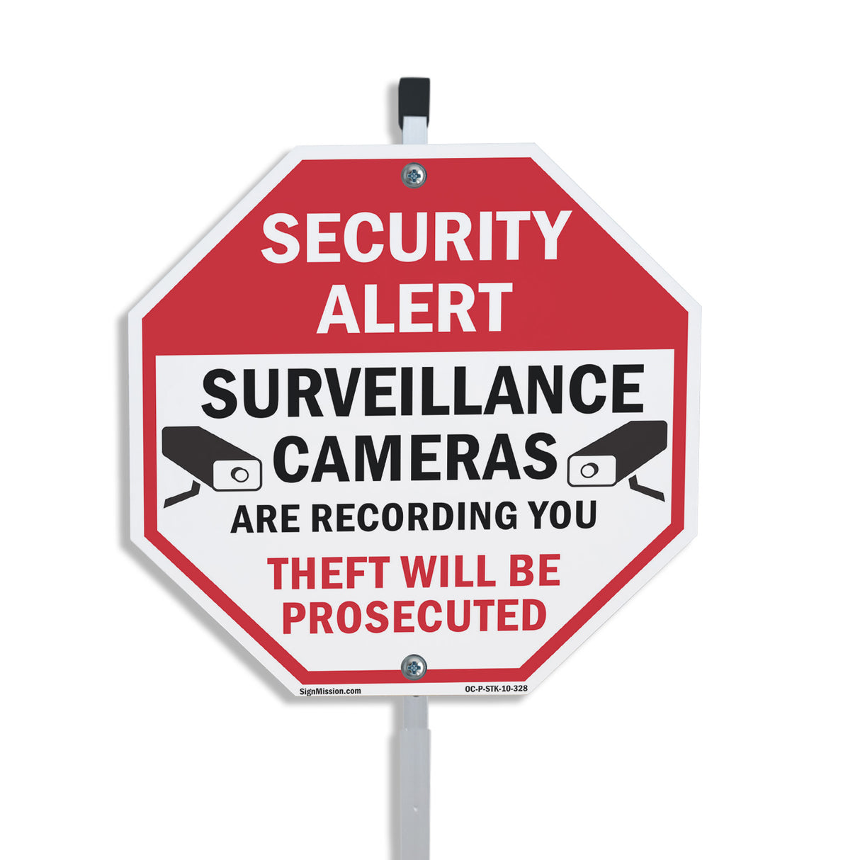 Security Alert Surveillance Cameras Are Recording You Theft Will Be Prosecuted