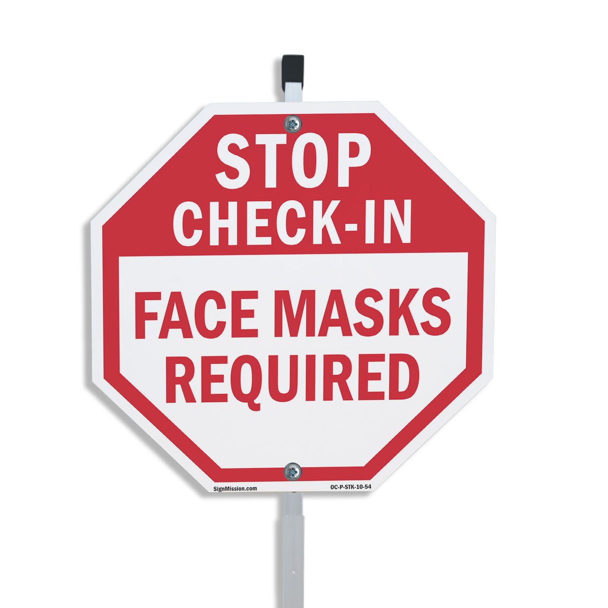 Stop Check-in Face Masks Required