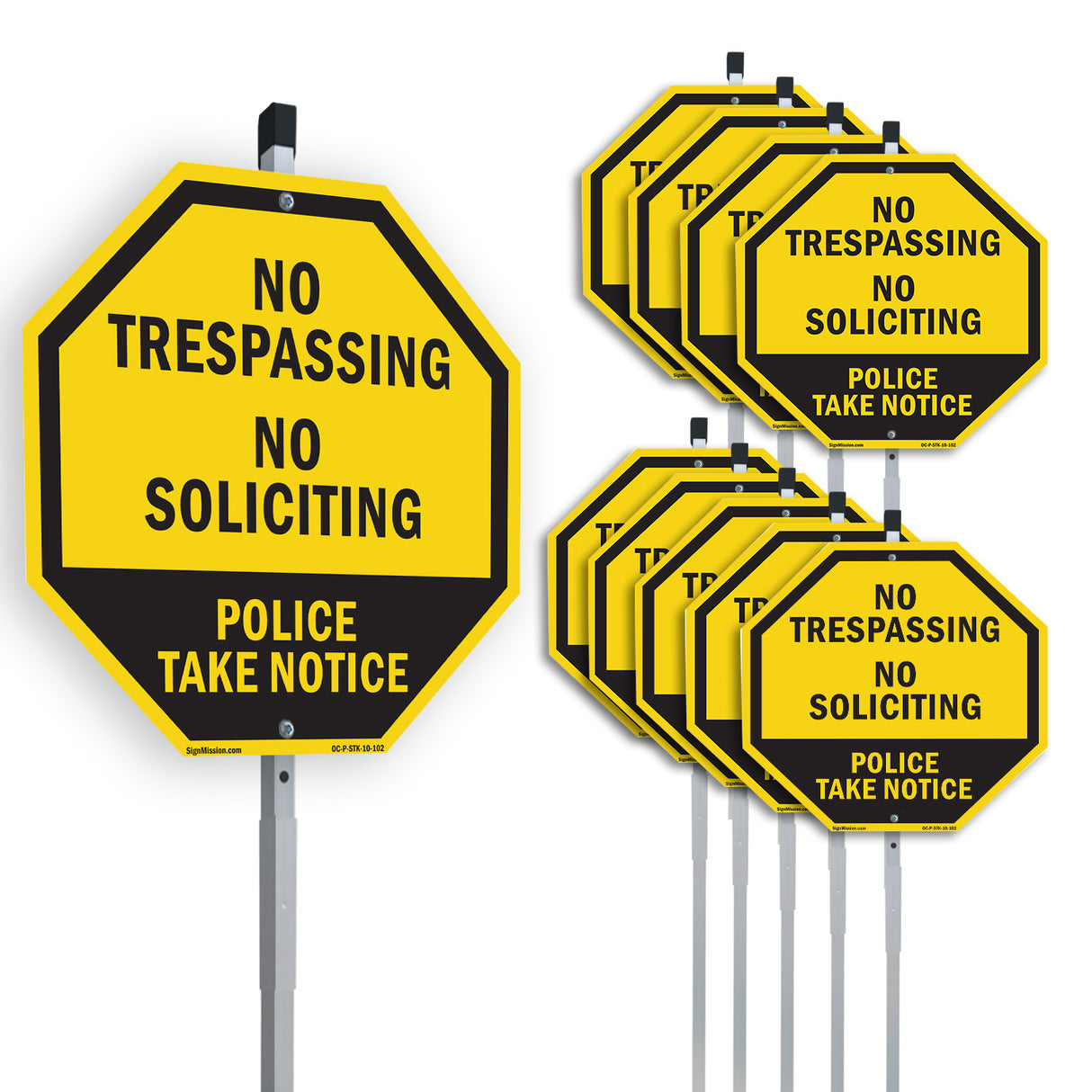No Trespassing No Soliciting Police Take Notice
