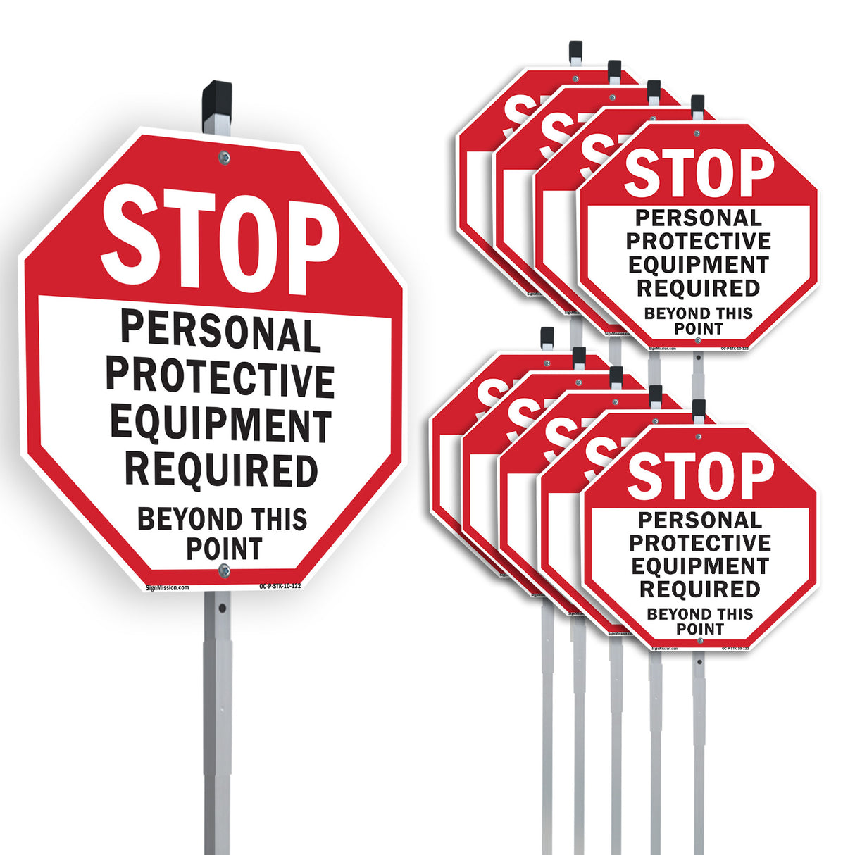 Stop Personal Protective Equipment Required Beyond This Point