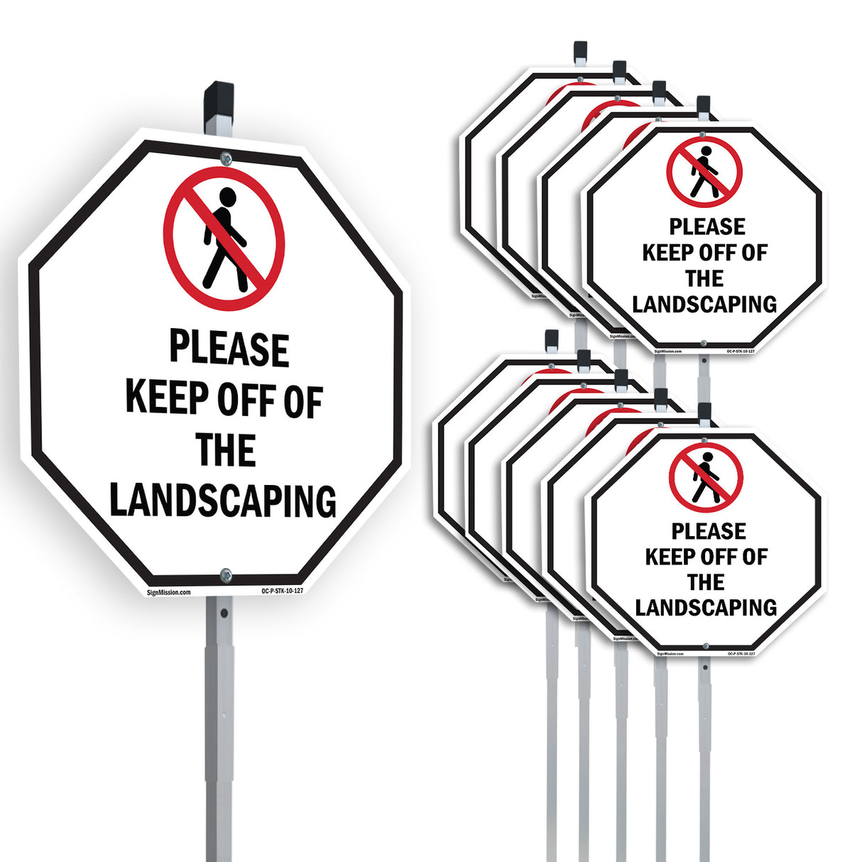 Please Keep Off of The Landscaping