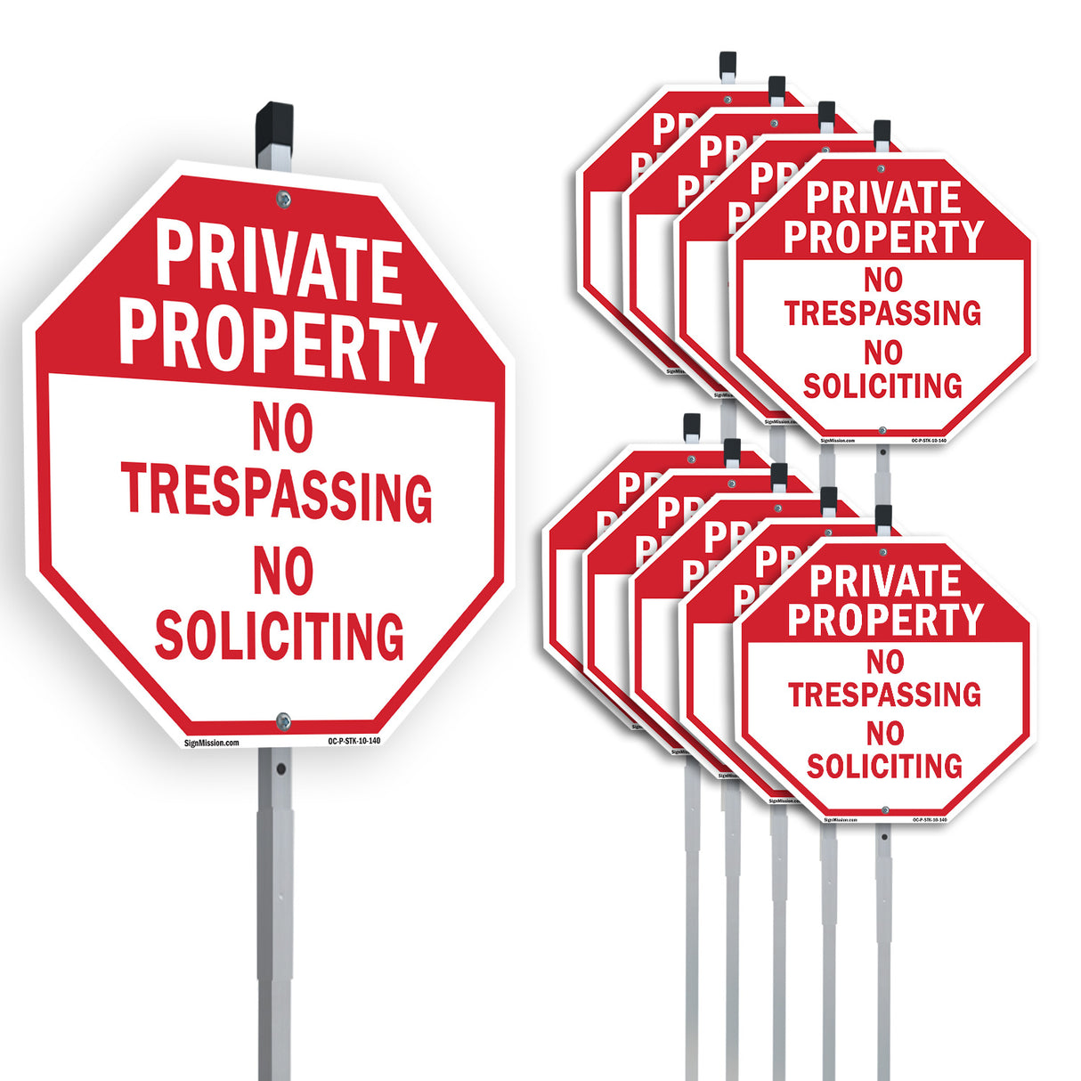 Private Property No Trespassing No Soliciting