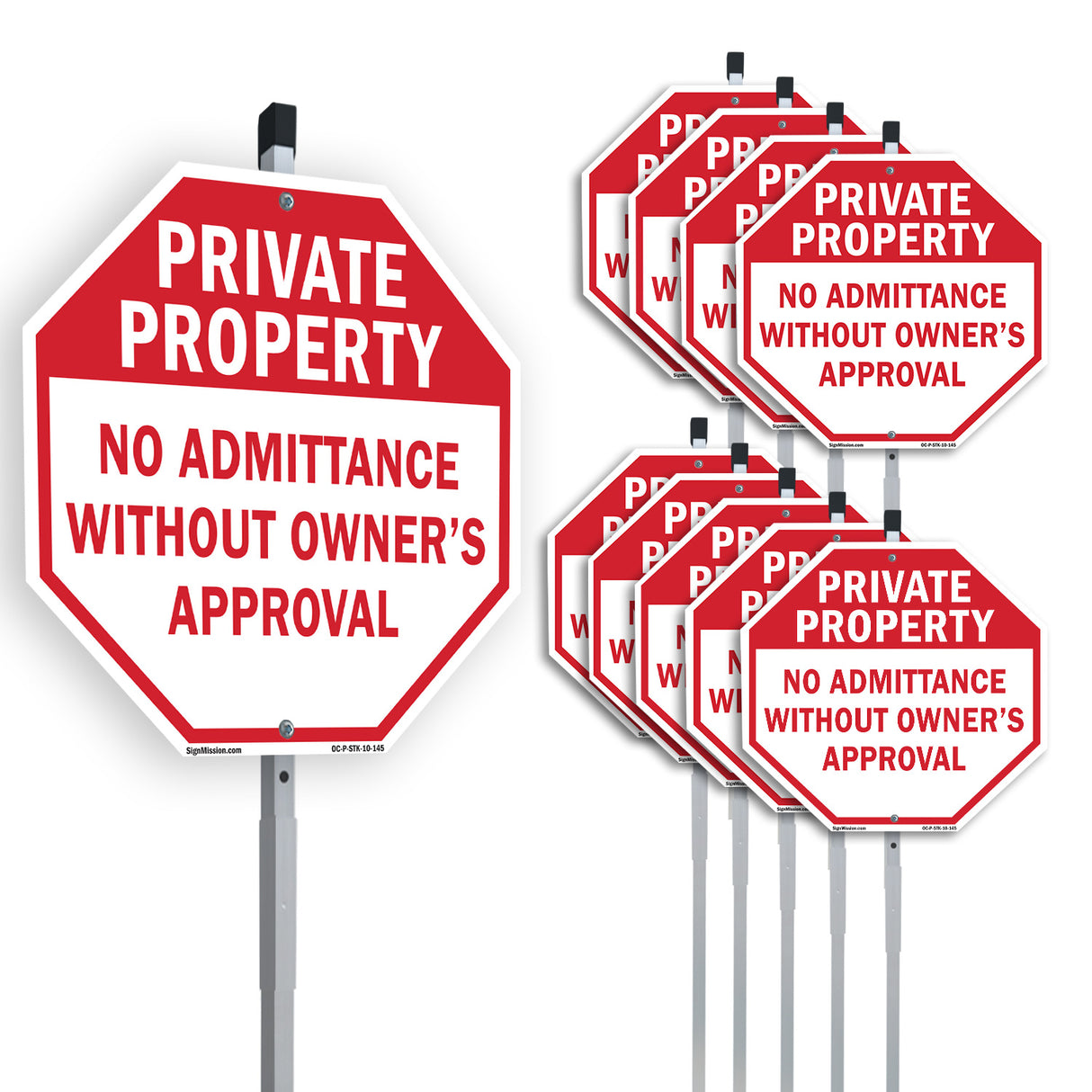 Private Property No Admittance Without Owner's Approval