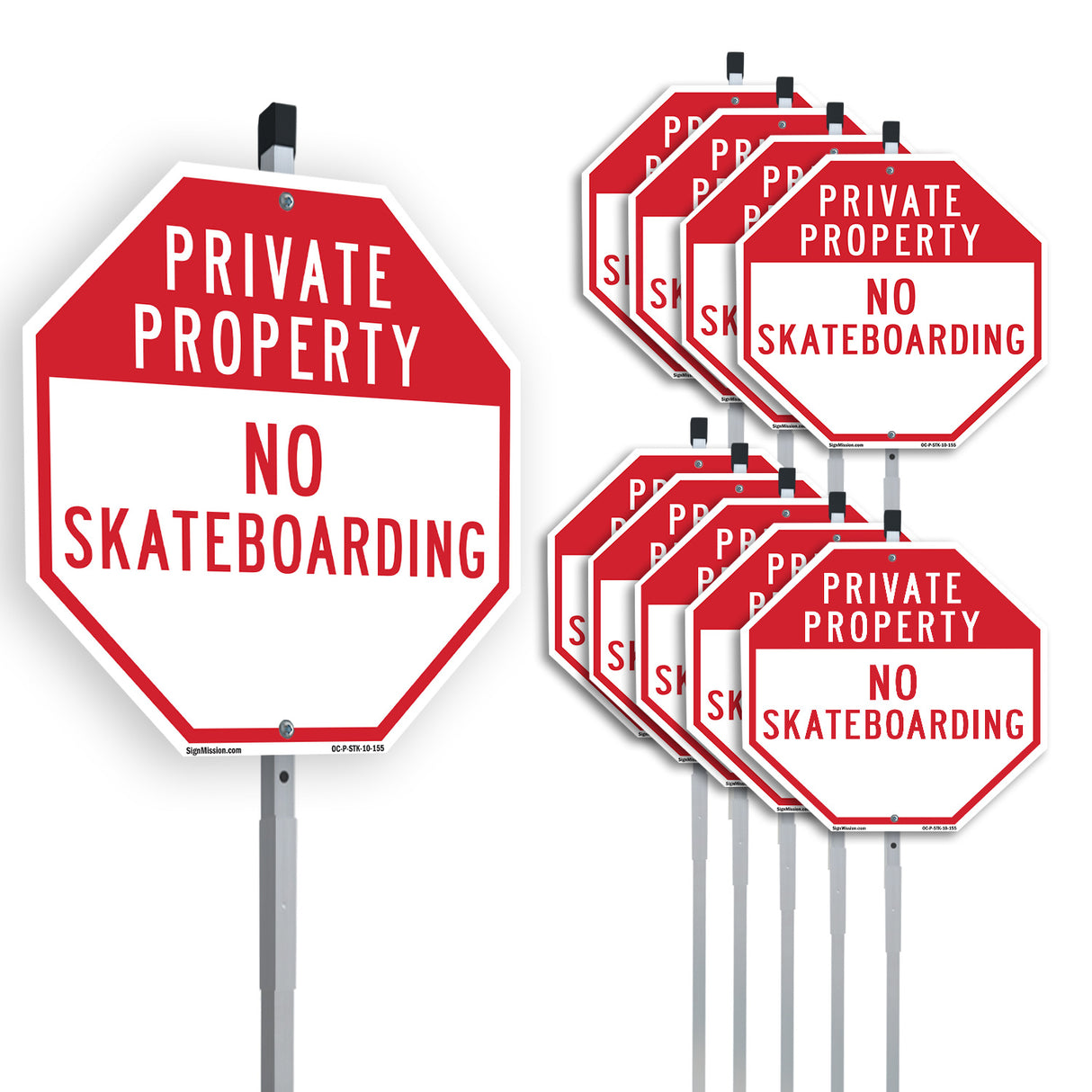 Private Property No Skateboarding